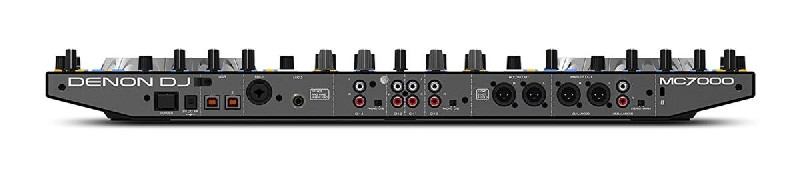 Controladora DJ - Denon MC7000, 4 canales, 2 entradas micrófono, Negro