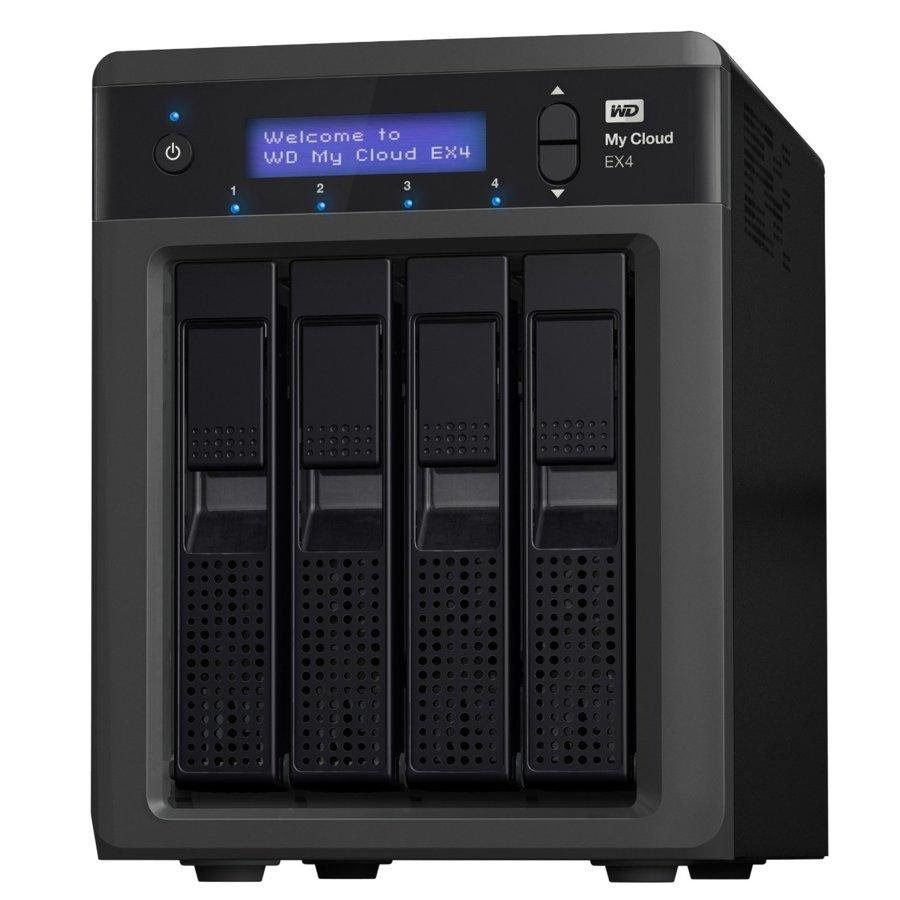 NAS Cloud - WD My Cloud EX4, 8Tb, 4 bahías, 3,5 pulgadas, Gigabit Ethernet, USB 3.0, color negro