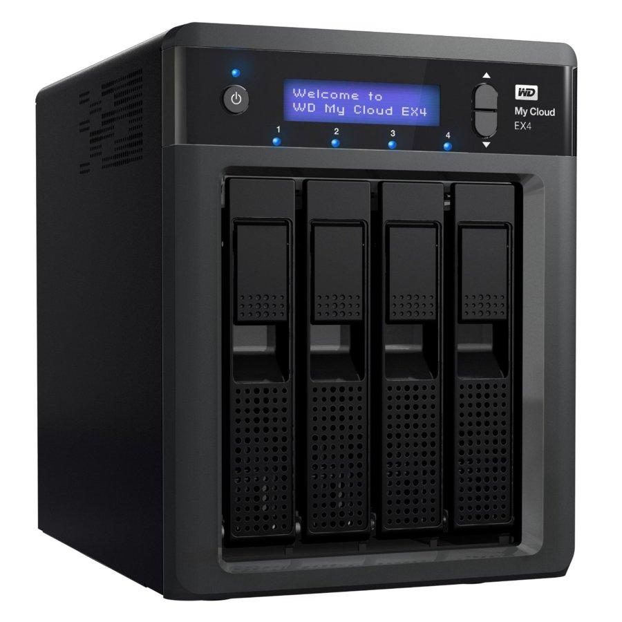 NAS Cloud - WD My Cloud EX4, 8Tb, 4 bahías, 3,5 pulgadas, Gigabit Ethernet, USB 3.0, color negro
