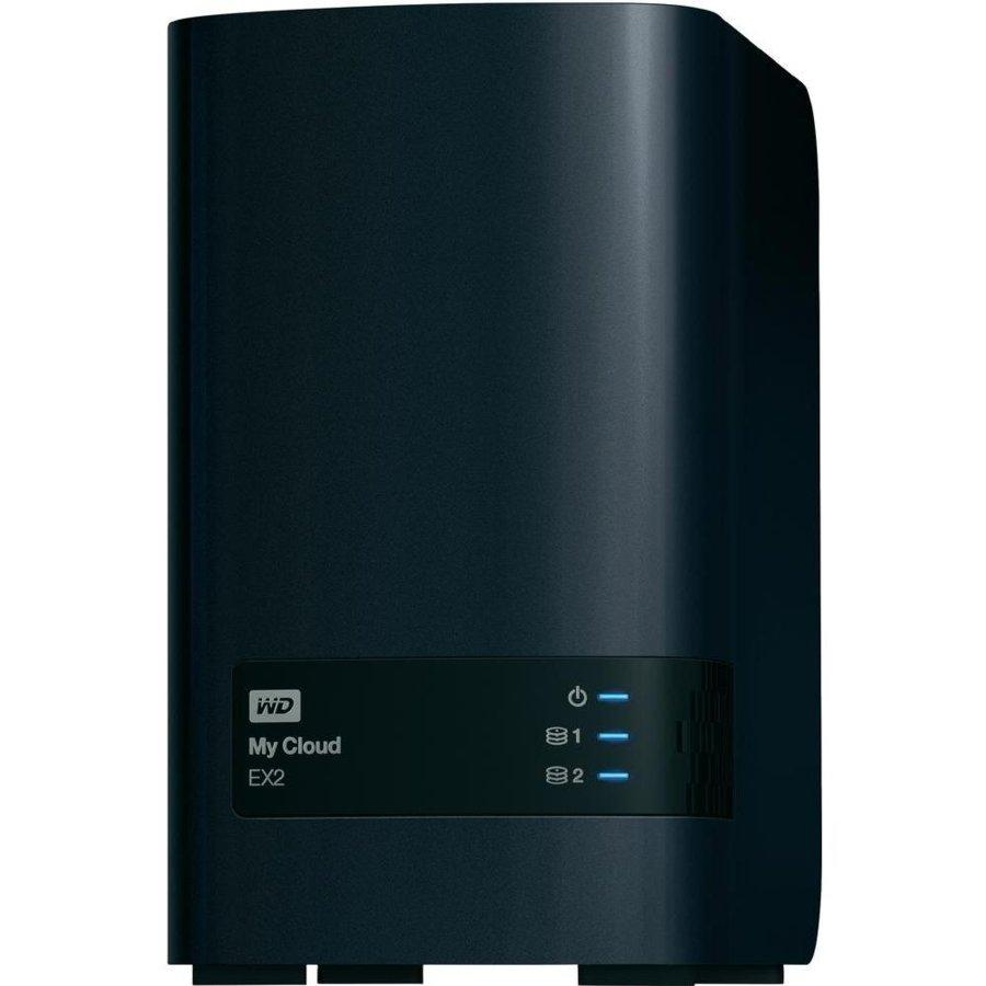 NAS Cloud - WD My Cloud EX2, 4Tb, 2 bahías, 3,5 pulgadas, Gigabit Ethernet, USB 3.0, color negro