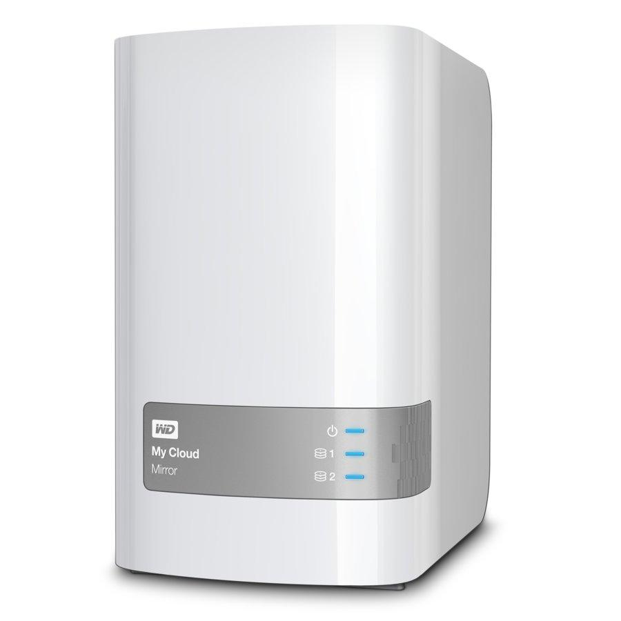 NAS Cloud - WD My Cloud Mirror, 8Tb, 2 bahías, 3,5 pulgadas, Gigabit Ethernet, USB 3.0, color
