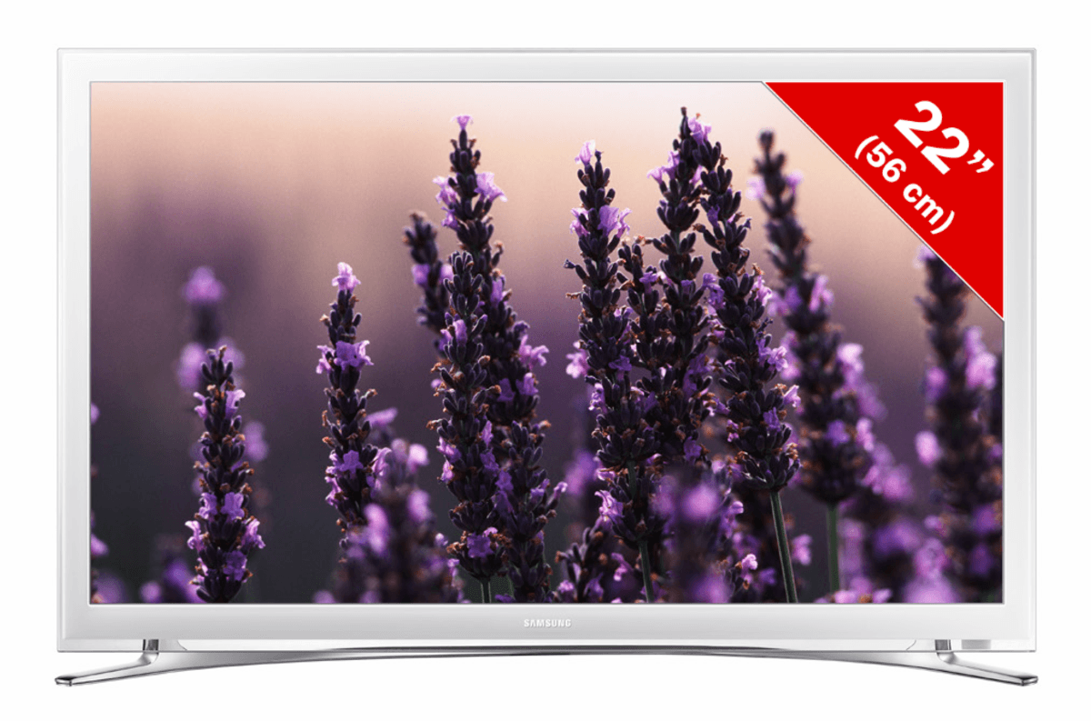 TV LED 22" - Samung 22H5610 Smart TV Quad Core, Modo Fútbol, WiFi y Mirroring