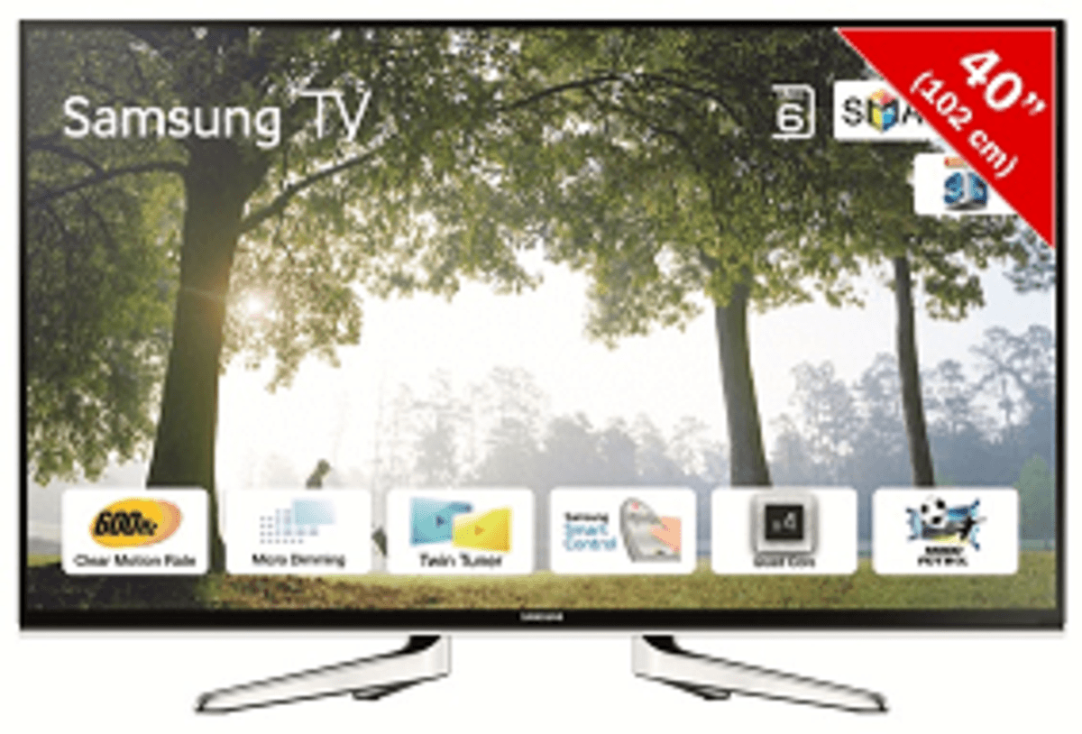 TV LED 40" - Samsung 40H6640SLXXC Smart TV Quad Core, 3D, Modo Fútbol