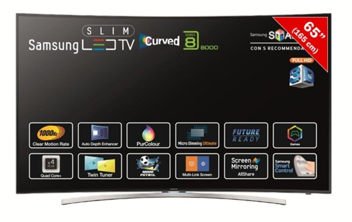 TV LED 65" - Samsung UE65H8000 TV Curve, Smart TV, 3D