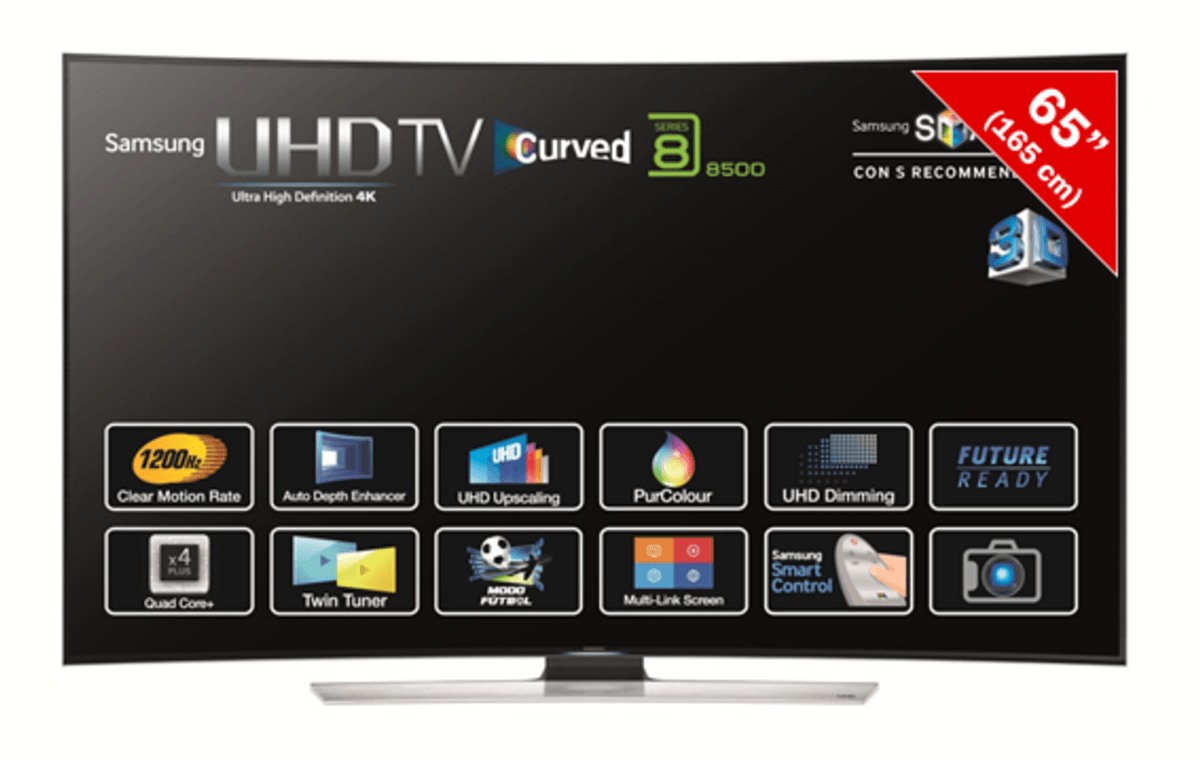 TV LED 65" - Samsung 65HU8500 TV Curve, Ultra HD 4K, Smart TV Quad Core, 3D
