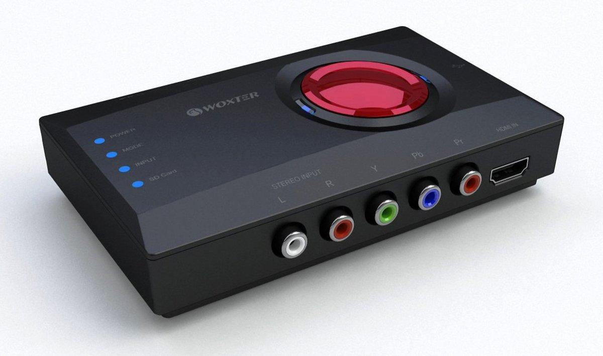 Capturadora de vídeo - Woxter i-Video Capture 1100, HD, USB, portátil, color negro