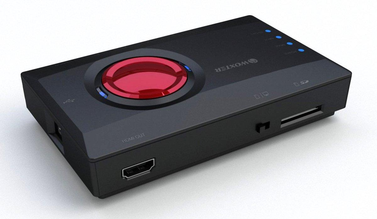 Capturadora de vídeo - Woxter i-Video Capture 1100, HD, USB, portátil, color negro