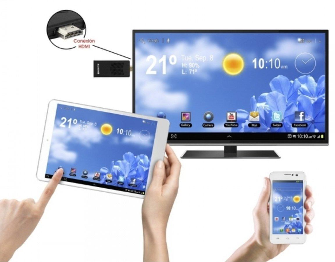 Adaptador multimedia para TV - Woxter Miracast 115, inalámbrico, HDMI