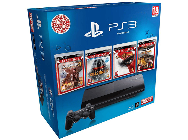 Consola PS3 de 500GB Outlet con 20 Juegos