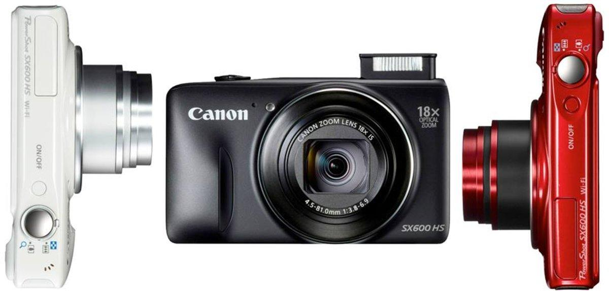Cámara - Canon PowerShot SX 600 HS Rojo, 16 MP, Full HD, WiFi