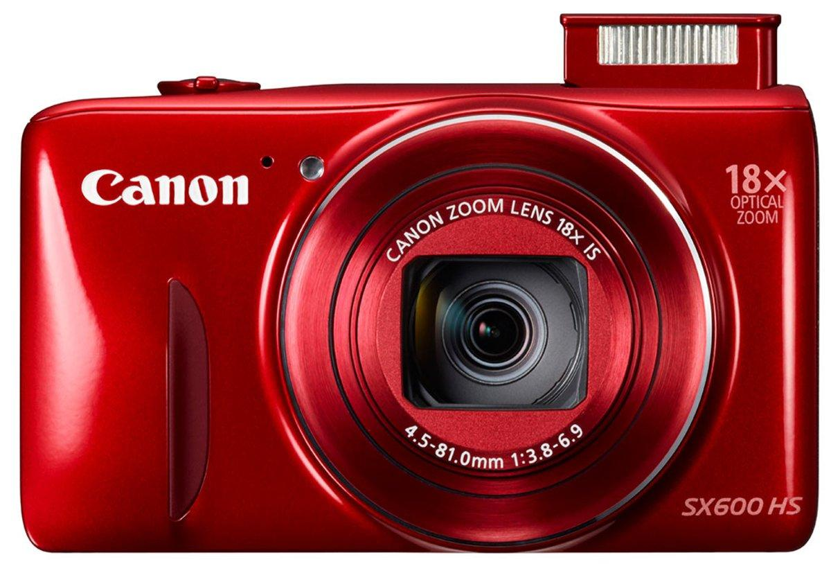 Cámara - Canon PowerShot SX 600 HS Rojo, 16 MP, Full HD, WiFi
