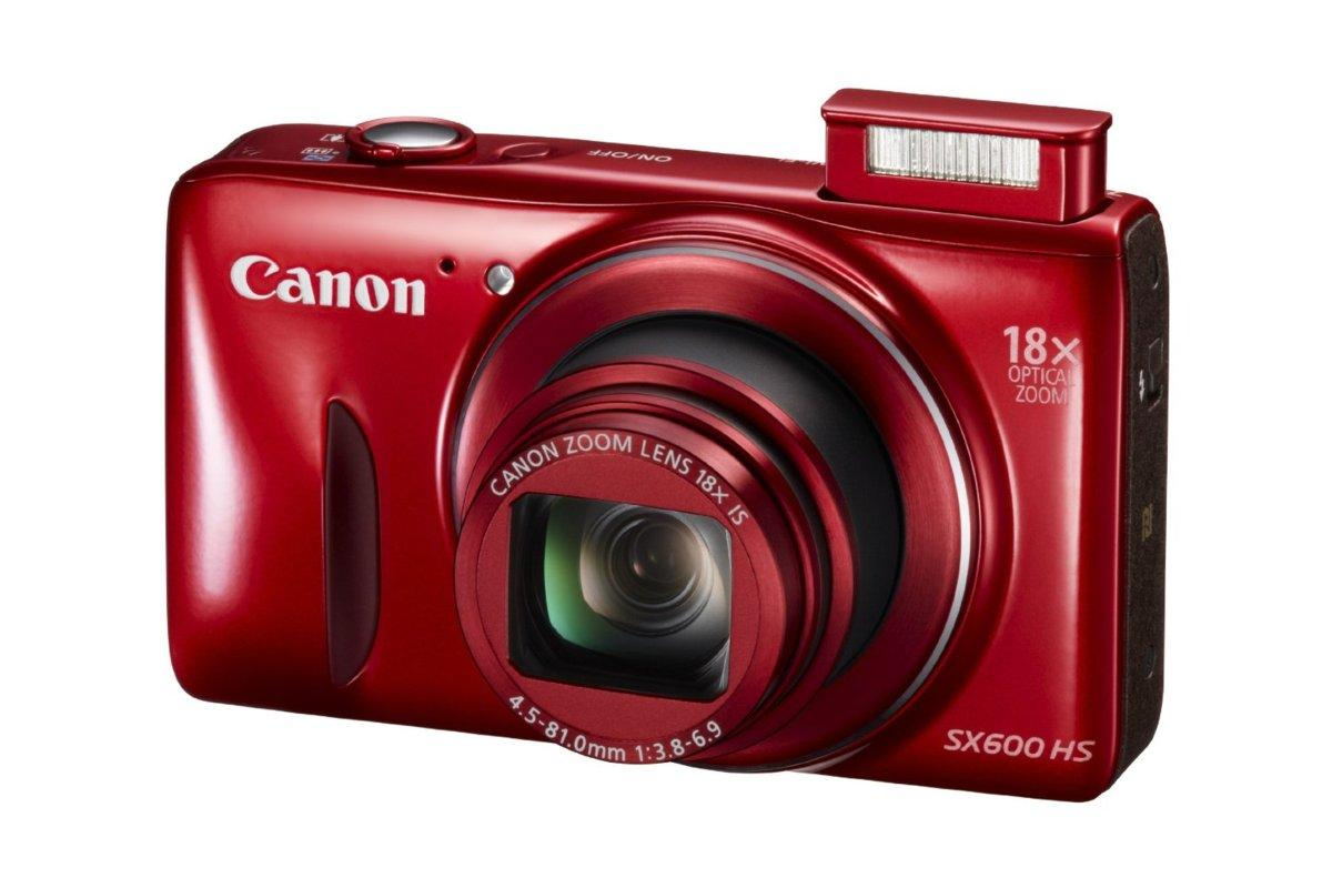 Cámara - Canon PowerShot SX 600 HS Rojo, 16 MP, Full HD, WiFi