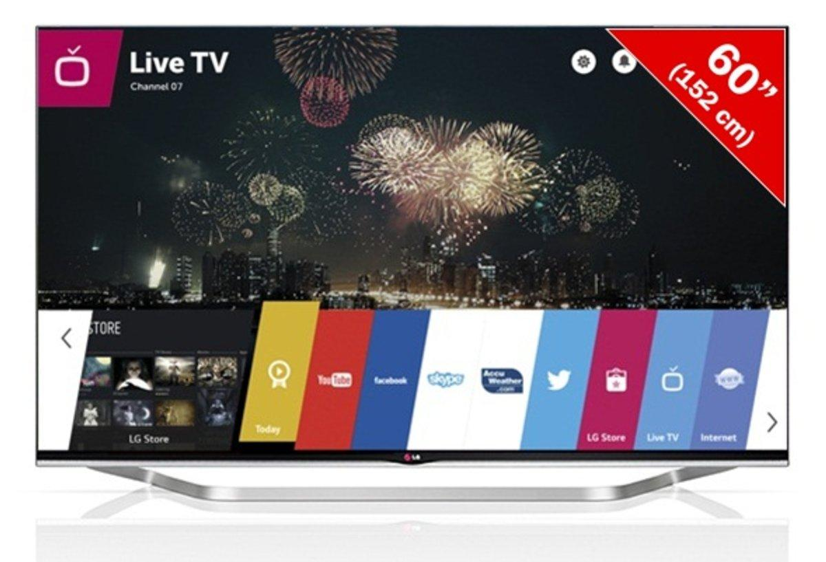 TV LED 60" - LG 60LB730V.AEU, Smart TV, 3D, 800Hz MCI