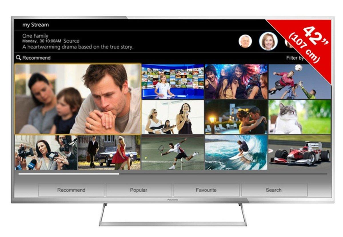 TV LED 42" - Panasonic TC-42AS740E Smart TV, WiFi, 3D, 1200Hz