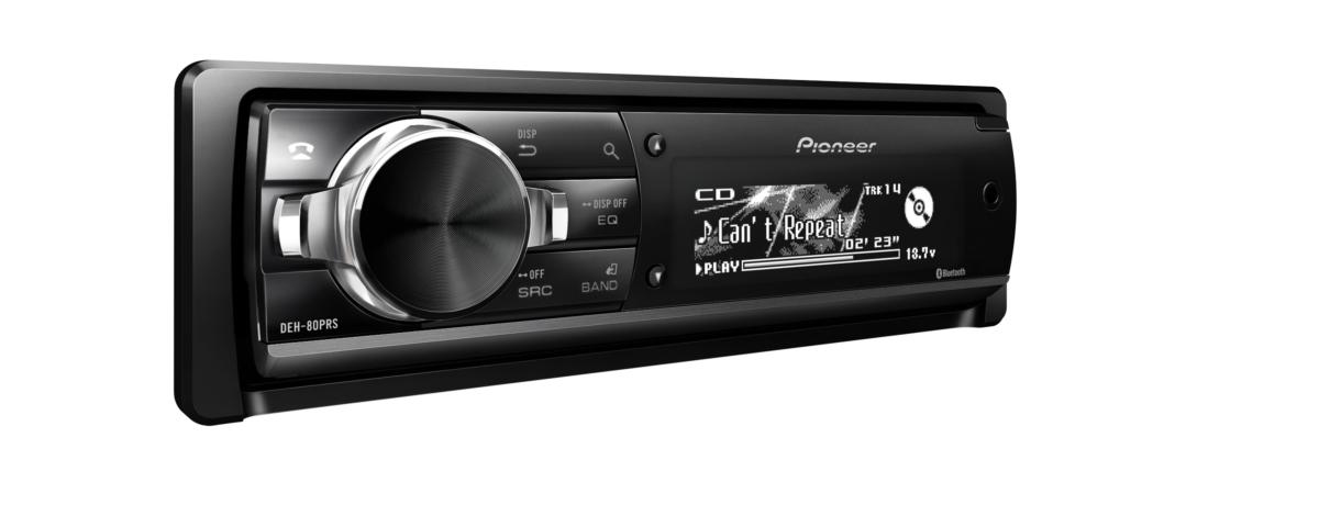 Autorradio - Pioneer DEH-80PRS, 200W, Bluetooth, CD, USB, Aux, Negro