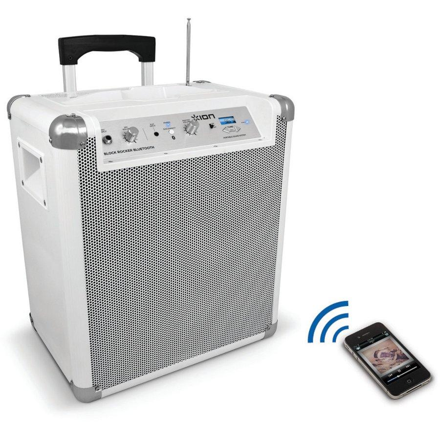 Altavoz - Ion Block Rocker Bluetooth White