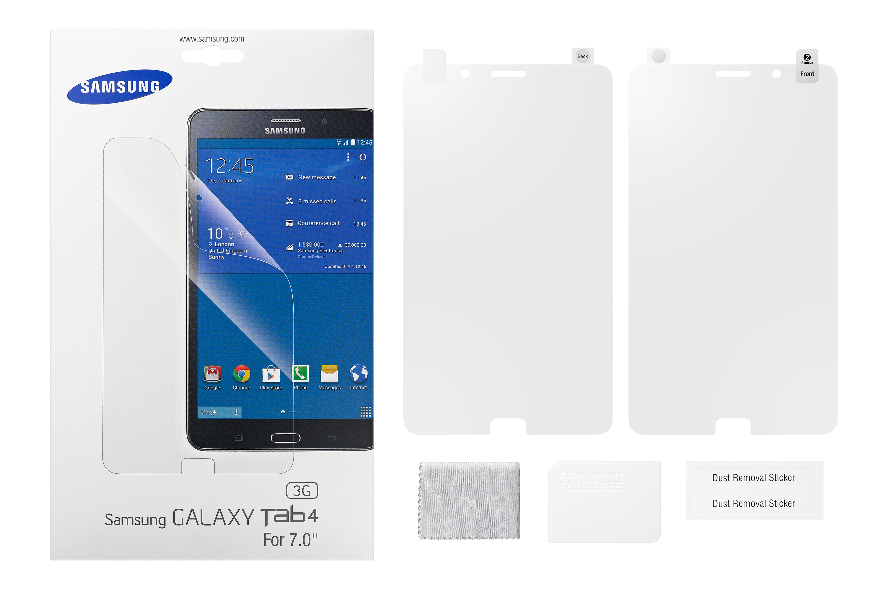 Protector de pantalla para Galaxy Tab 4 - Samsung, transparente, 7 pulgadas