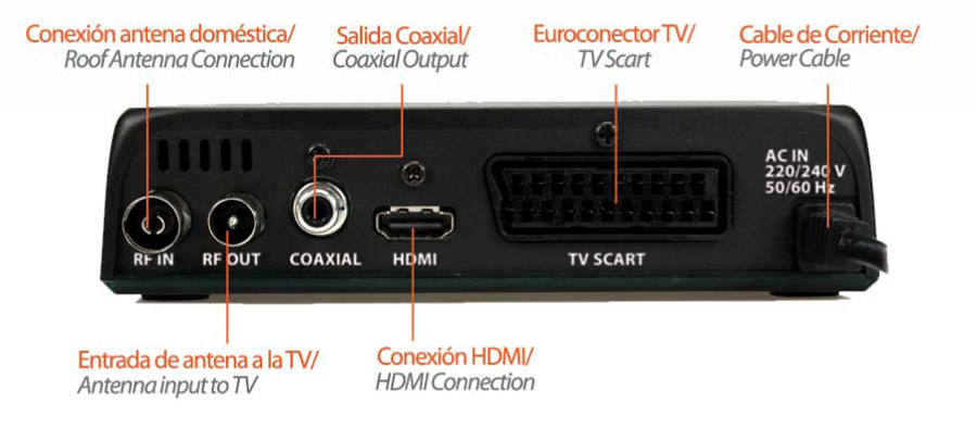 Reproductor multimedia - Sveon SPM820, Full HD 1080p y sintonizador TDT de alta definición