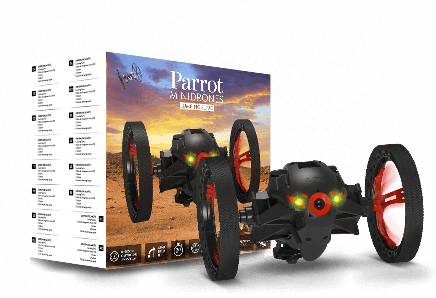 Minidrone Parrot Jumping Sumo Negro