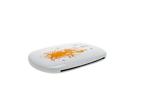 Lector DNI - Sveon SCT011, Compatible con DNI 3.0, USB 2.0, Blanco y naranja