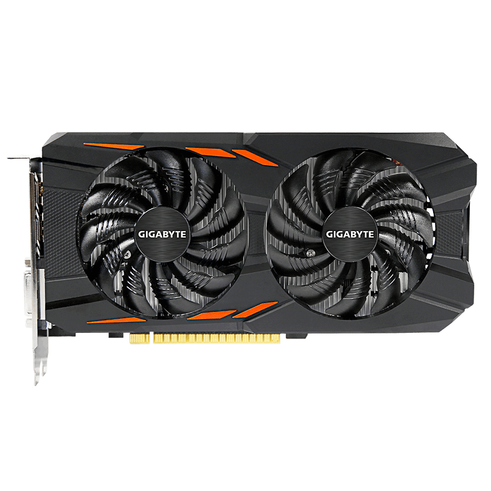 Tarjeta Gráfica - Gigabyte GeForce GTX 1050 Ti, Windforce OC 4G GDDR5