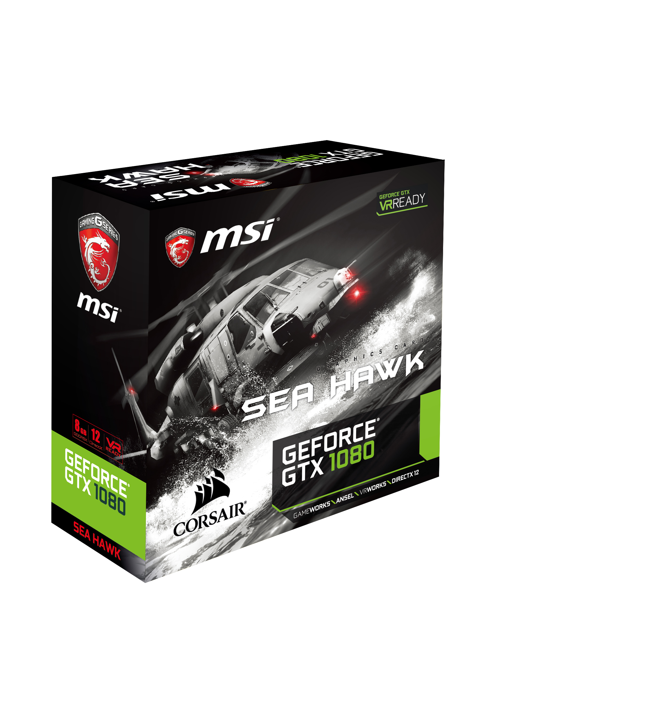 MSI GeForce GTX 1080 SEA HAWK X GeForce GTX 1080 8GB GDDR5X tarjeta gráfica