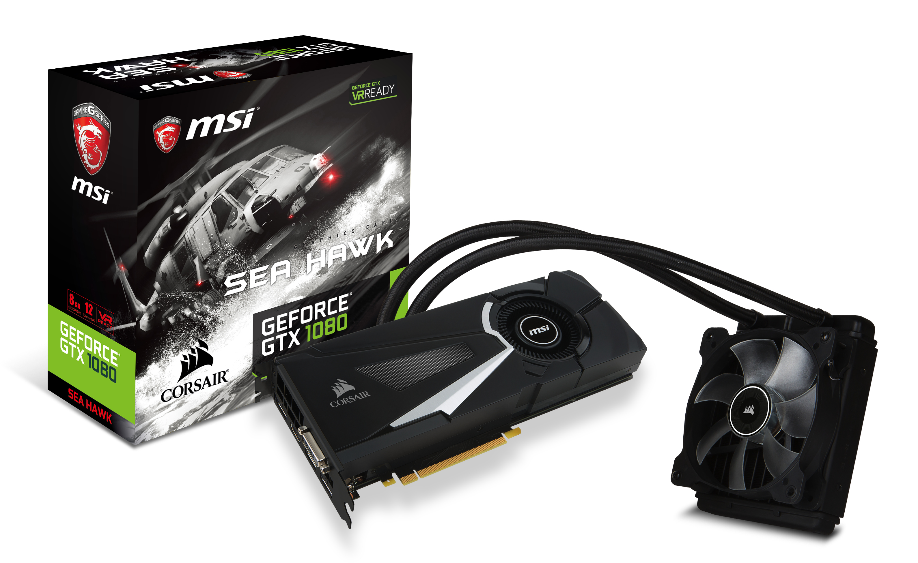 MSI GeForce GTX 1080 SEA HAWK X GeForce GTX 1080 8GB GDDR5X tarjeta gráfica