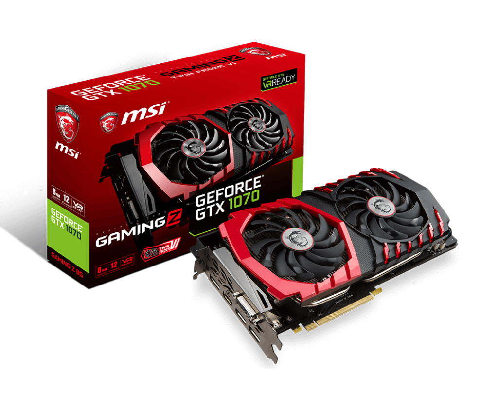 MSI GeForce GTX 1070 Gaming Z 8G GeForce GTX 1070 8GB GDDR5