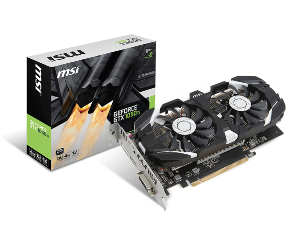 Tarjeta Gráfica - MSI GeForce GTX 1050 Ti 4GT OC, GDDR5