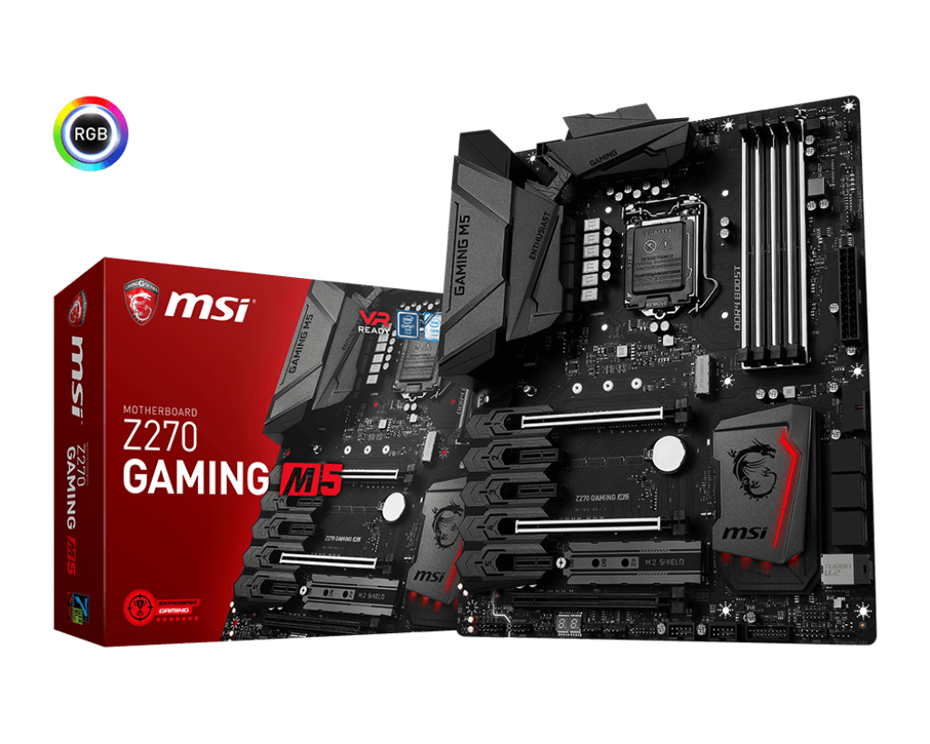 MSI Msı Z270 Gamıng M5 Soket 1151 Ddr4 3800(Oc) Hdmı Dp M.2 U2 Usb3.1 Rgb Atx