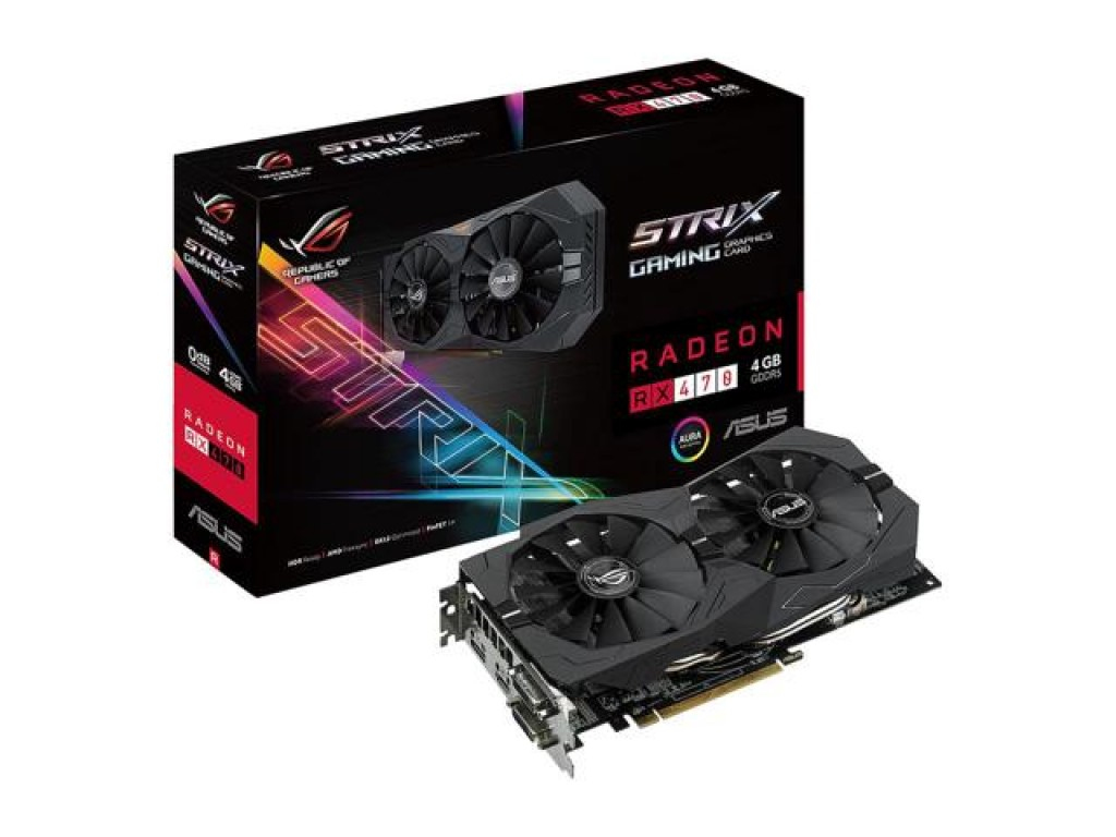 ASUS ROG STRIX RX470-O4G-GAMING Radeon RX 470 4GB GDDR5 tarjeta gráfica