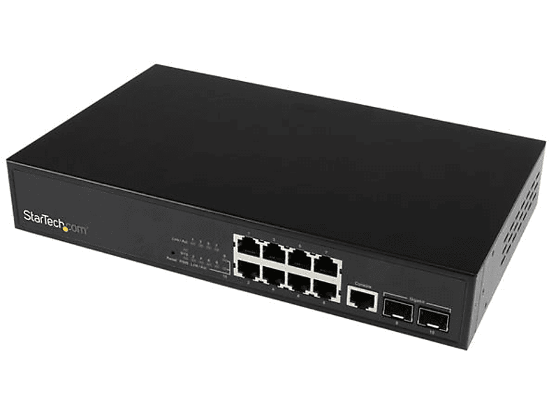 Switch Ethernet | StarTech.com IES101002SFP Switch Ethernet 10 Puertos L2 2 SFP Abiertas Conmutador