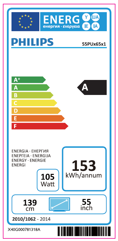 TV LED 55" - Philips 55PUS6561, Ultra HD 4K, Android TV, Ambilight