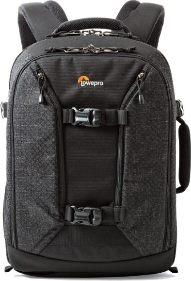 Mochila para cámara - Lowepro Pro Runner BP 350 AW II, Para DSLR con lente acoplada, Negro
