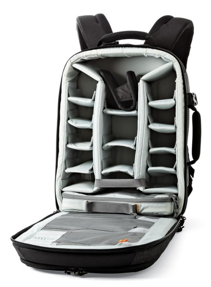 Mochila para cámara - Lowepro Pro Runner BP 350 AW II, Para DSLR con lente acoplada, Negro