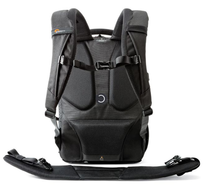 Mochila para cámara - Lowepro Pro Runner BP 350 AW II, Para DSLR con lente acoplada, Negro