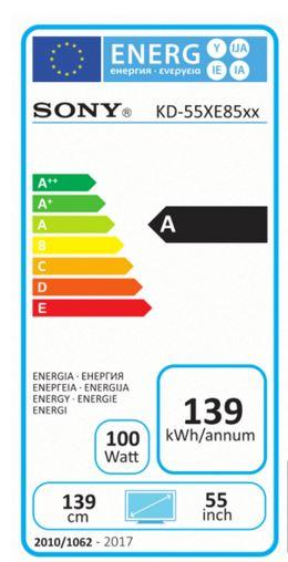 TV LED 55" - Sony KD55XE8577SAEP, Ultra HD 4K, HDR, Android TV, TRILUMINOS
