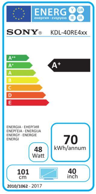 TV LED 40" - Sony KDL40RE450BAEP, Full HD, HDR, USB Grabador