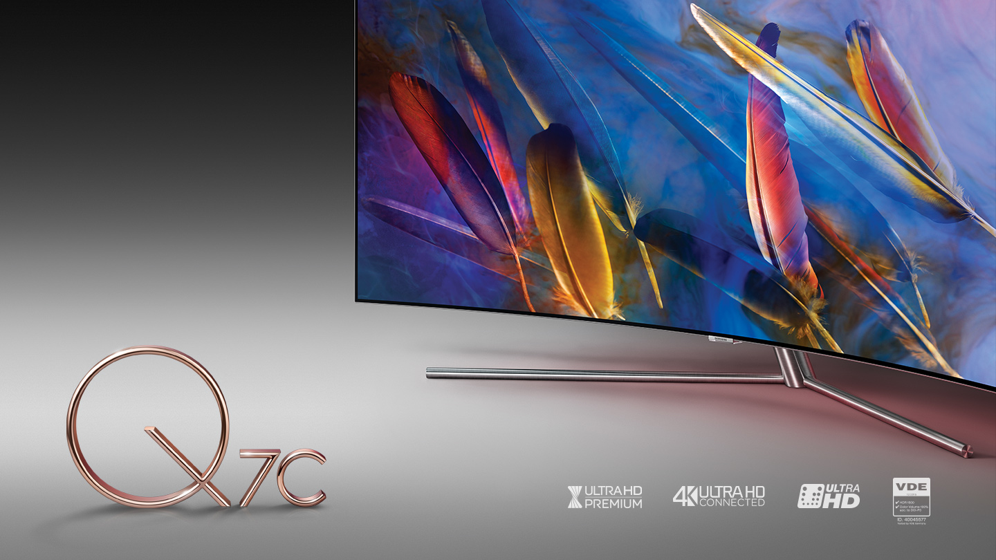 TV QLED 55" - Samsung QE55Q7CAMTXXC Ultra HD 4K, HDR 1500, Curvo