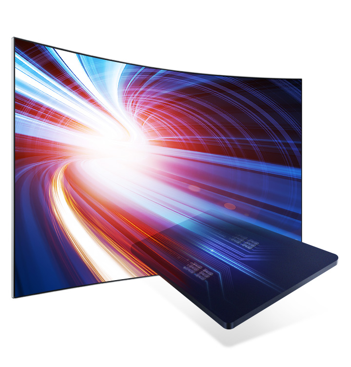 TV QLED 55" - Samsung QE55Q7CAMTXXC Ultra HD 4K, HDR 1500, Curvo