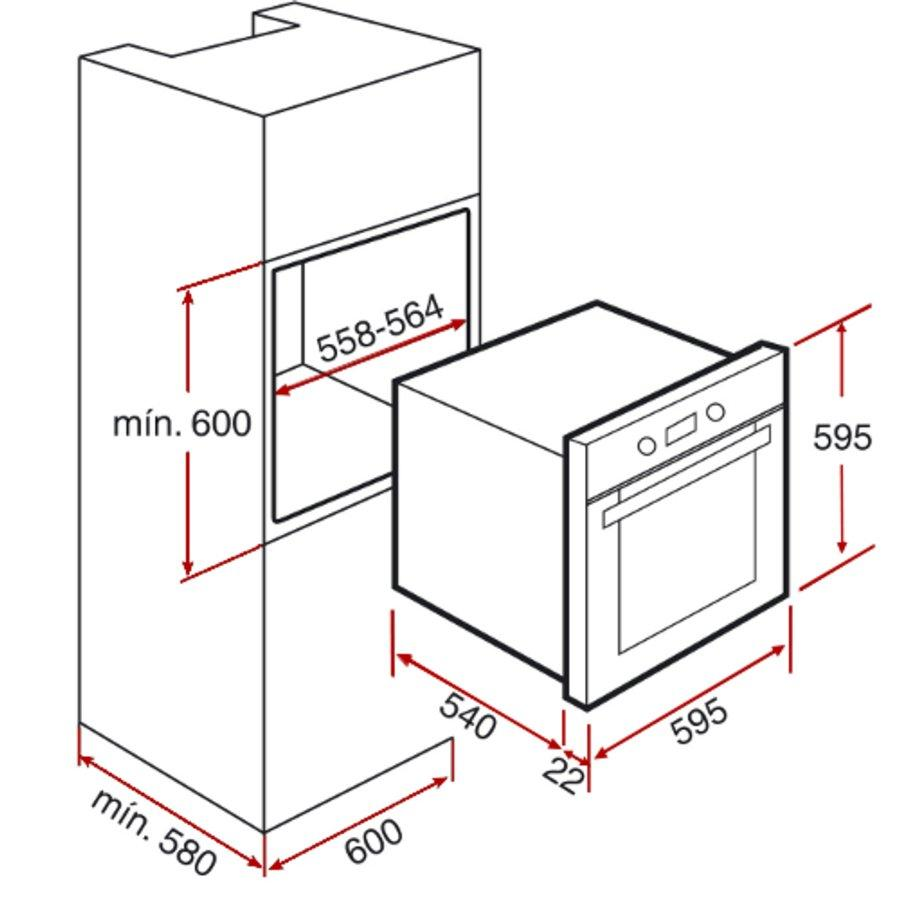 Horno - Teka 41552811 Hydroclean HL 840 Blanco Multifunción Limpieza Hydroclean Capacidad 57L