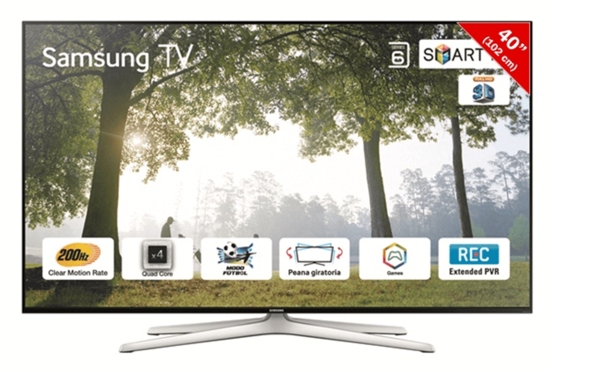 TV LED 40" - Samsung UE40H6240 Smart TV Quad Core, 3D, Modo Fútbol