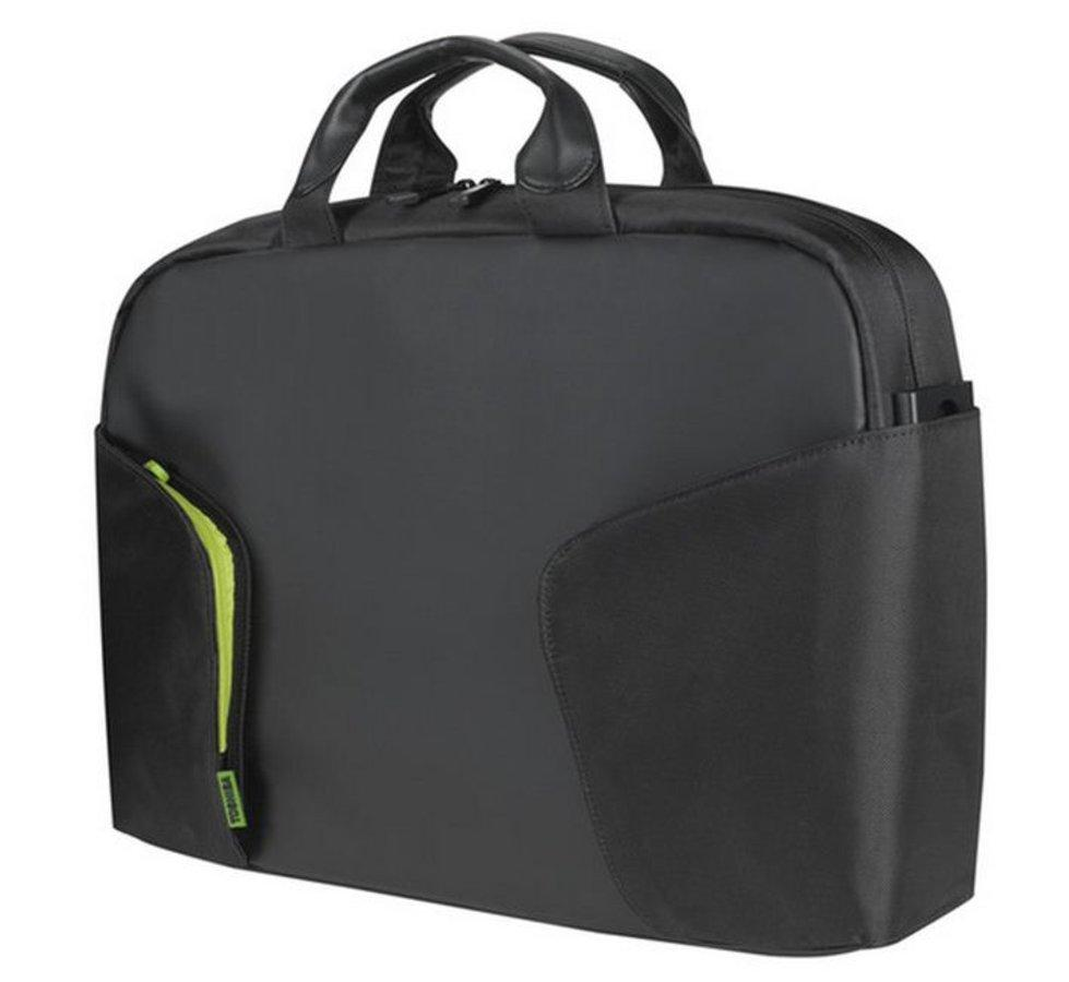 Maletín para portátil - Toshiba Corace, Negro Y Verde, Compartimento Acolchado