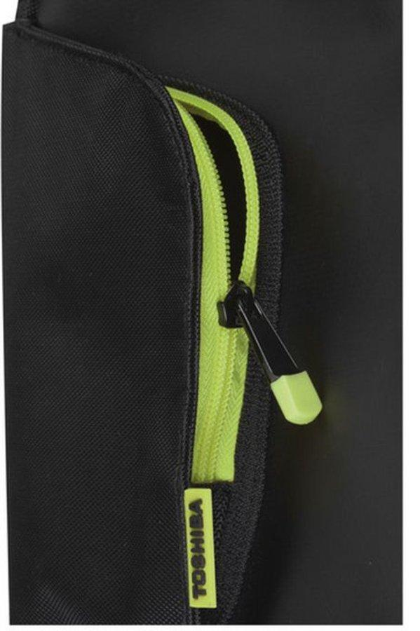 Maletín para portátil - Toshiba Corace, Negro Y Verde, Compartimento Acolchado