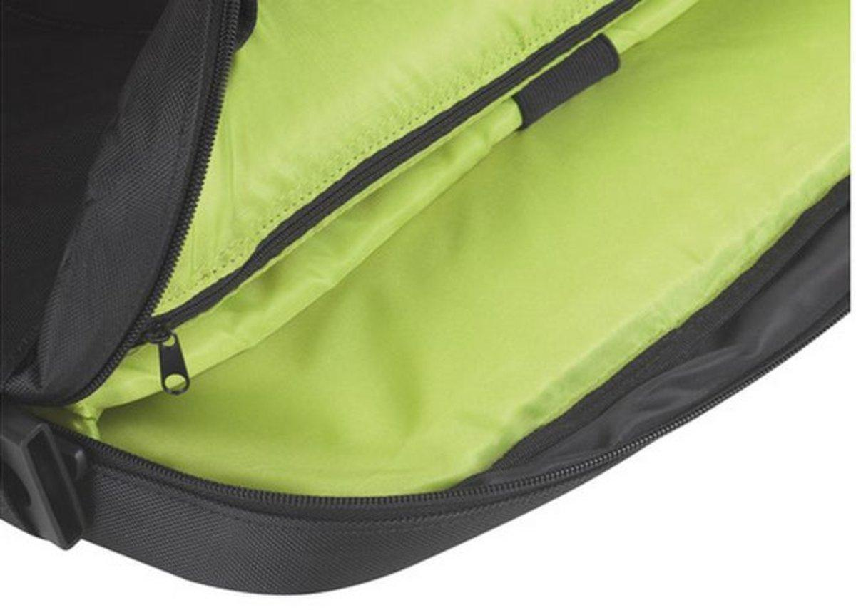 Maletín para portátil - Toshiba Corace, Negro Y Verde, Compartimento Acolchado