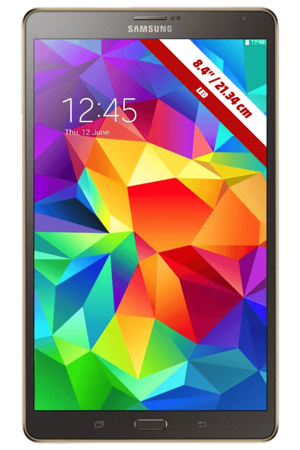 Tablet - Samsung Galaxy Tab S, 8.4 pulgadas, 16 GB, bronce, WiFi, Bluetooth 4.0