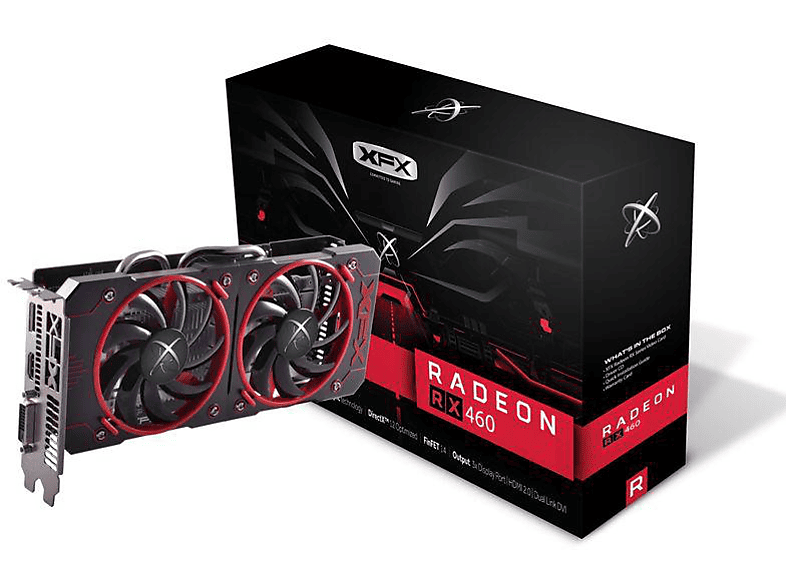 Tarjeta Gráfica | XFX Radeon RX 460 Dual Fan OC 4GB GDDR5