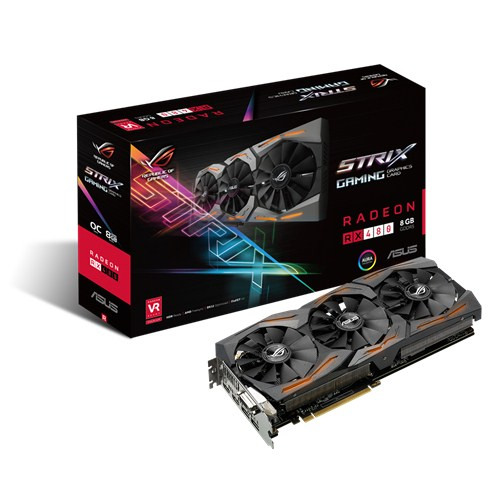 ASUS ASUS STRIX-RX480-O8G-GAMING Radeon RX 480 8GB GDDR5