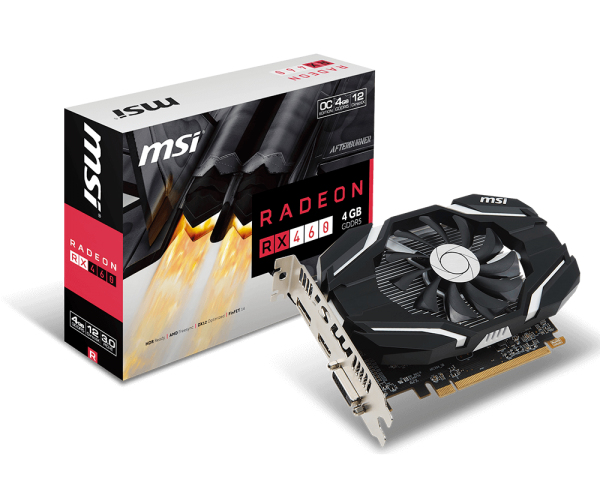 MSI MSI Radeon RX 460 4G OC Radeon RX 460 4GB GDDR5
