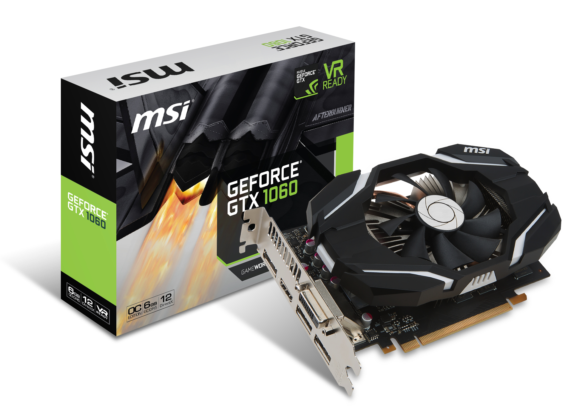 MSI MSI GTX 1060 6G OC GeForce GTX 1060 6GB GDDR5 tarjeta gráfica